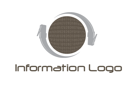 two swooshes around IT globe logo