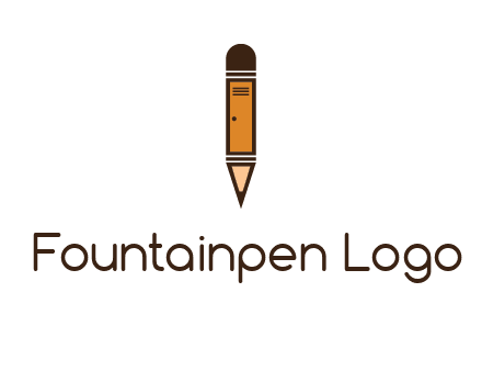 door merged with pencil logo