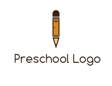 door merged with pencil logo