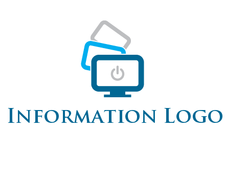 power button in monitors logo