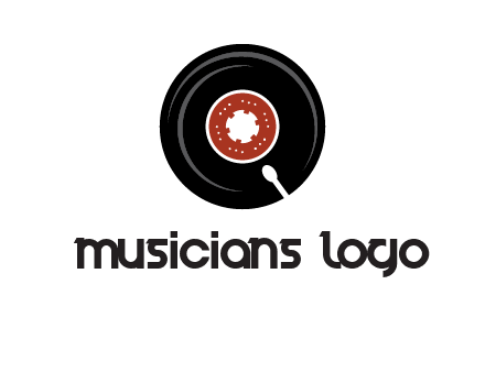 music disk on player logo