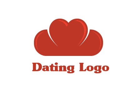 heart shaped cloud logo