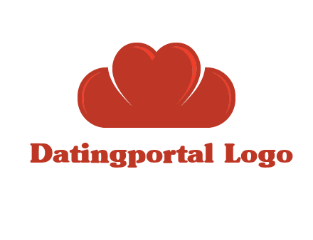 heart shaped cloud logo