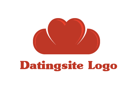 heart shaped cloud logo