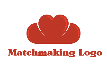 heart shaped cloud logo