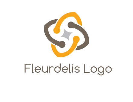 sparkle inside the abstract flower logo