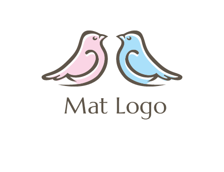 abstract birds logo