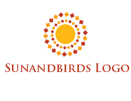 squares around the sun logo