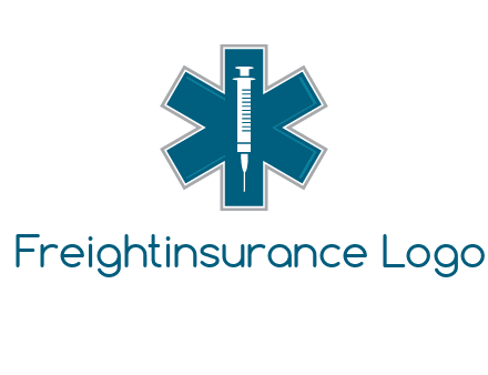 injection inside medical sign logo