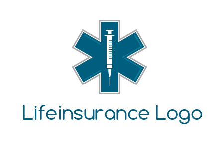 injection inside medical sign logo