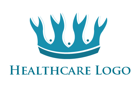 abstract fish combined with crown graphic