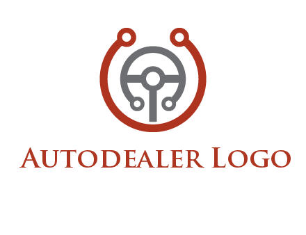 steering wheel made of tech wires logo