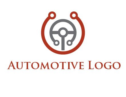 steering wheel made of tech wires logo