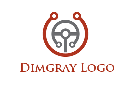 steering wheel made of tech wires logo