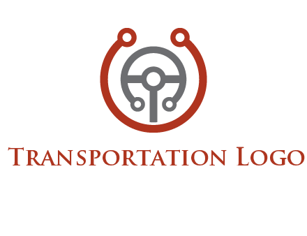 steering wheel made of tech wires logo