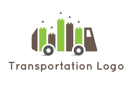 pencil merge with bus logo