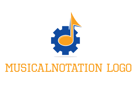 music note over gear logo
