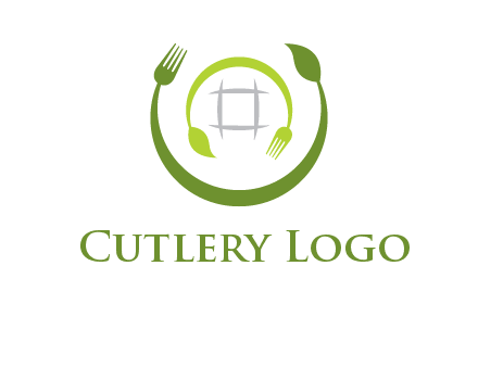 leaf and fork logo