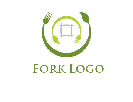 leaf and fork logo