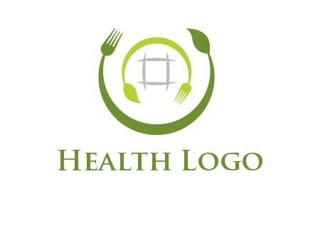 leaf and fork logo