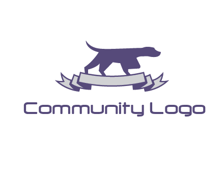 dog pointing logo