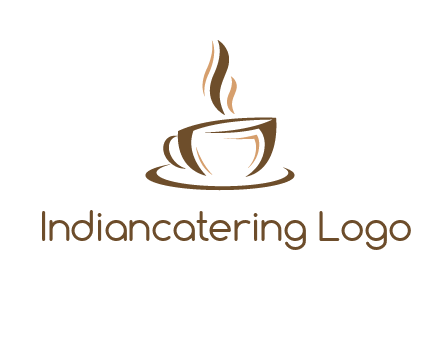 abstract coffee cup logo