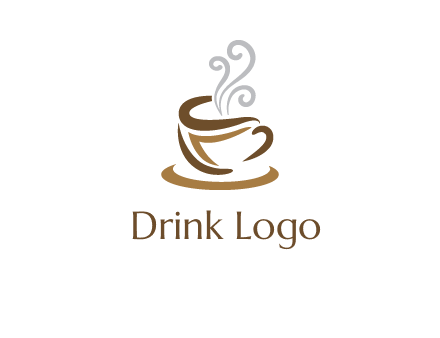 abstract coffee mug logo