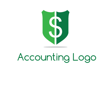 dollar sign in shield logo