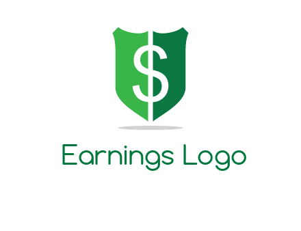 dollar sign in shield logo