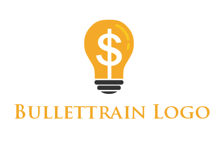 dollar in bulb logo