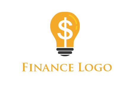 dollar in bulb logo