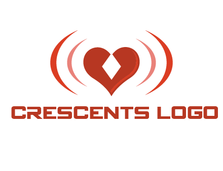 heart and signal logo