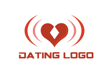 heart and signal logo