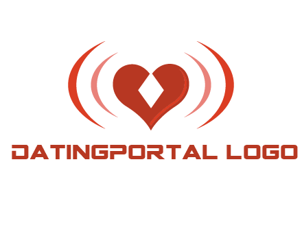 heart and signal logo