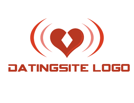 heart and signal logo