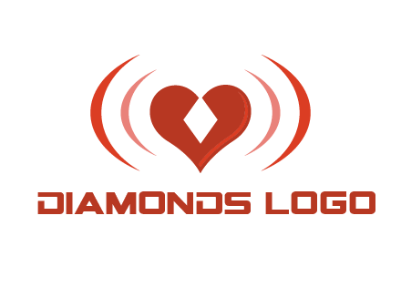 heart and signal logo