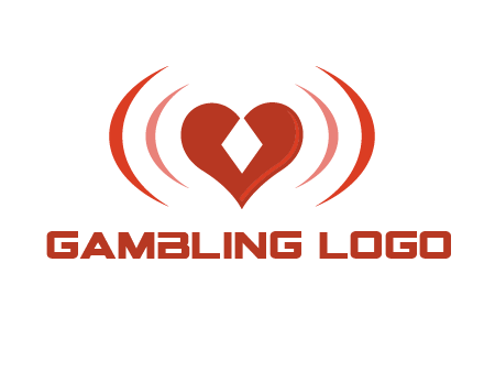 heart and signal logo