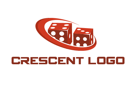 dices with swoosh logo