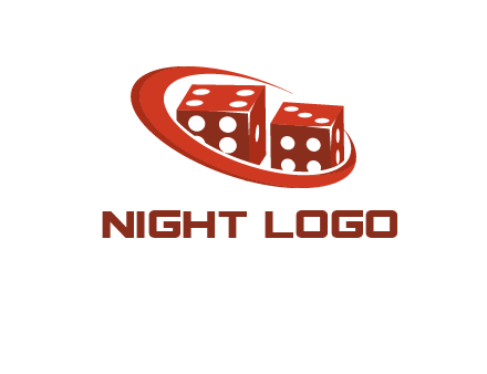 dices with swoosh logo