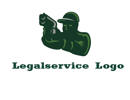 gun shooting logo