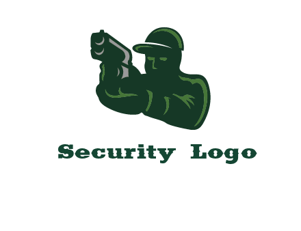 gun shooting logo