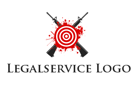guns and target logo