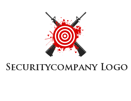 guns and target logo