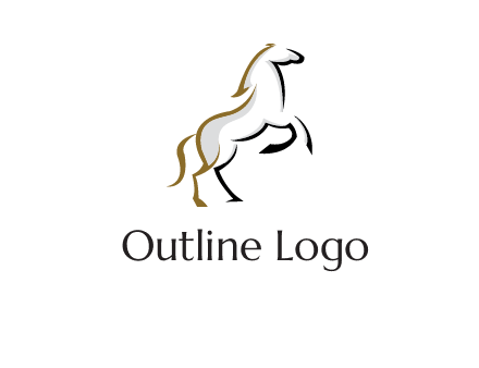 line art horse logo