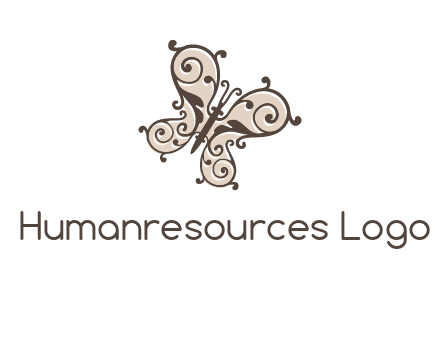 ornament butterfly logo