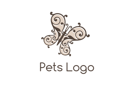 ornament butterfly logo