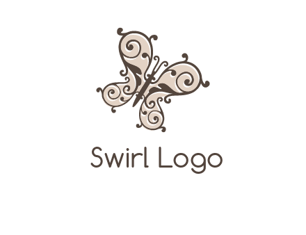 ornament butterfly logo
