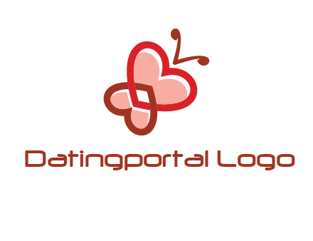 heart butterfly logo