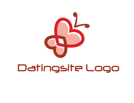 heart butterfly logo