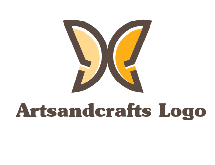 letter D butterfly logo